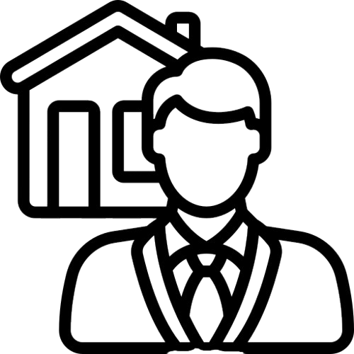 Real estate agent working with home buyers and sellers