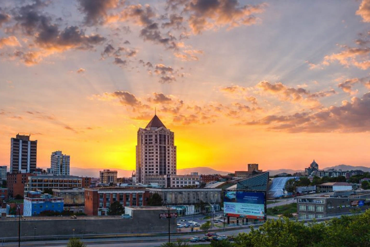 downtown area of Roanoke VA